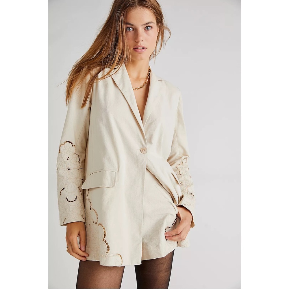 NWT Free People Sweet Illusions Cutwork Suit Set